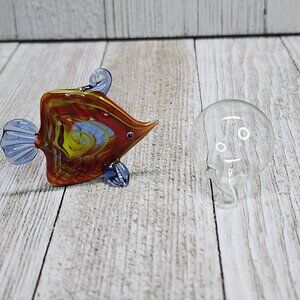Floating Glass Bubble Ball Tropical Fish Mini Figurine Pendant Aquarium Decor